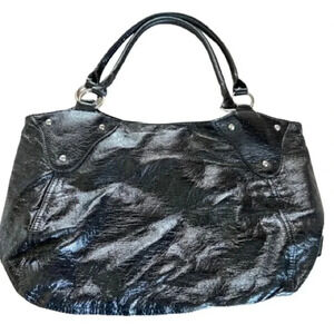 ALDO BLACK SHOULDER VINYL  BAG